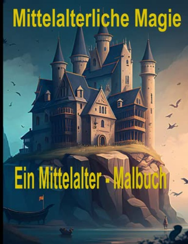 Mittelalterliche Magie Ein Mittelalter - Malbuch: Ein Malbuch mit Mittelalter Motiven ; 50 fantastische Illustrationen zum ausmalen ; Perfekt für Kinder oder Mittelalter Begeisterte ; zur Entspannung