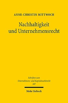 Nachhaltigkeit und Unternehmensrecht