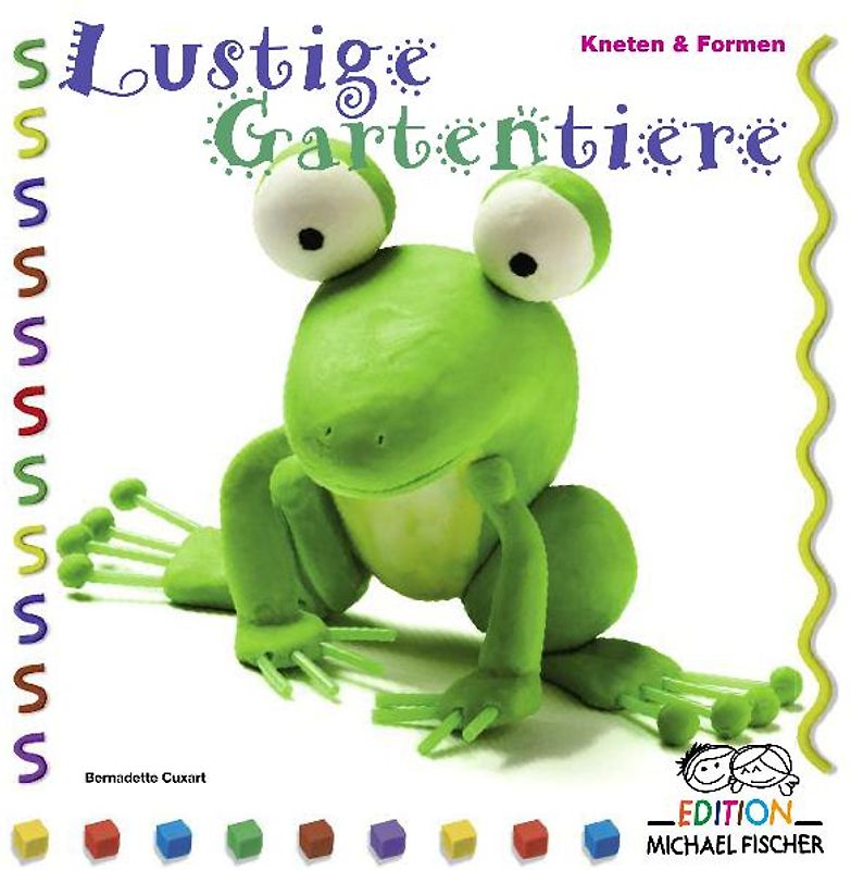 Lustige Gartentiere kneten & formen