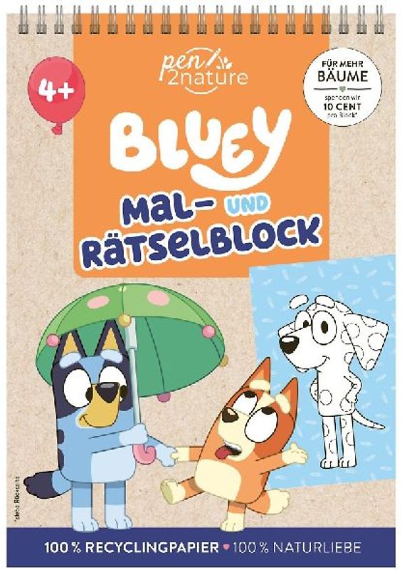 Bluey Mal- und Rätselblock