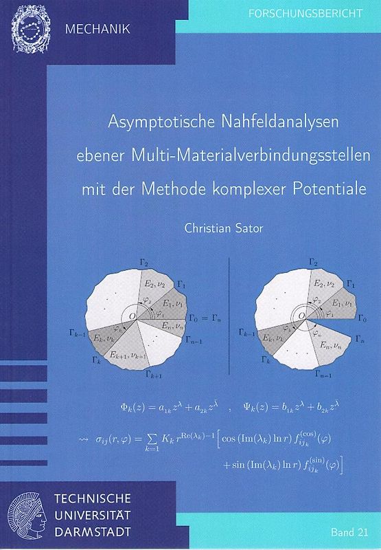 Asymptotische Nahfeldanalysen ebener Multi-Materialverbindungsstellen mit der Methode komplexer Potentiale