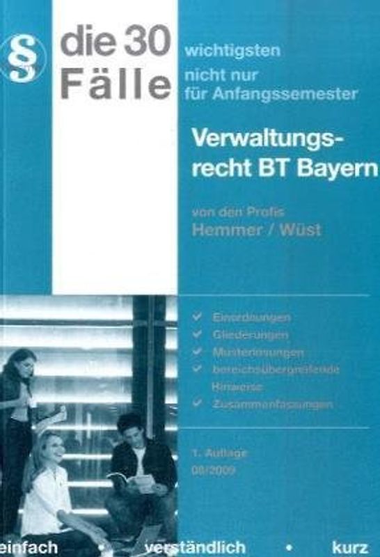 30 Fälle Verwaltungsrecht BT - Bayern