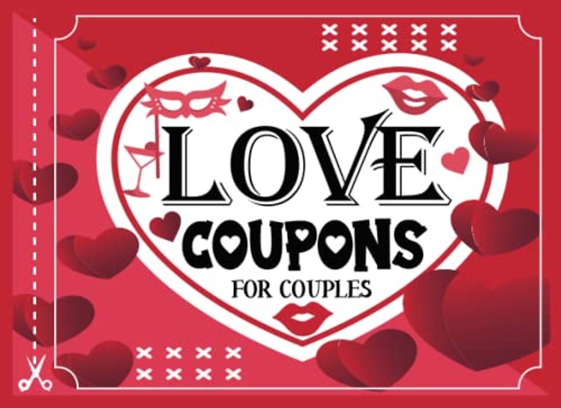 personalised love vouchers coupons book: 30 Fillable Blank Coupons Book for Him or her. Vouchers Booklet to Fill In. Perfect Valentines Day Gift Idea