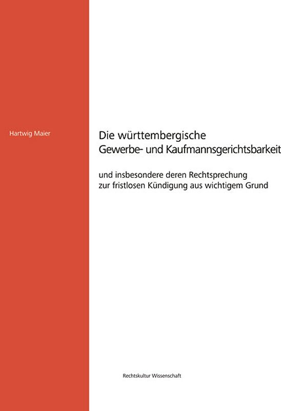 Die württembergische Gewerbe- und Kaufmannsgerichtsbarkeit
