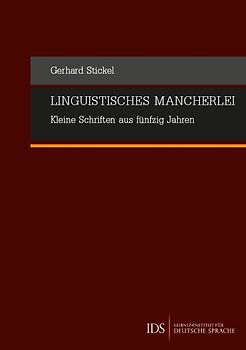 Linguistisches Mancherlei