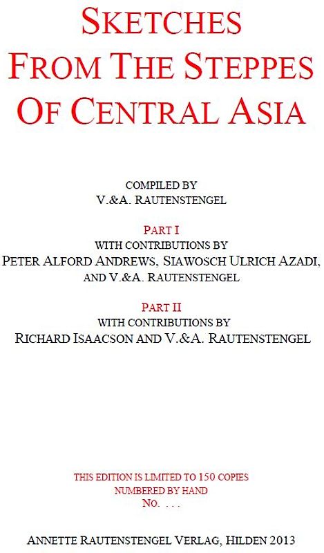 SKETCHES FROM THE STEPPES OF CENTRAL ASIA