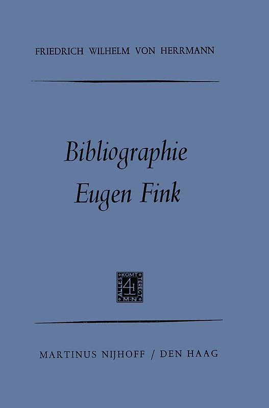Bibliographie Eugen Fink