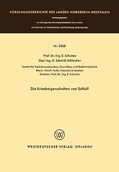 Die Kriecheigenschaften von Schluff