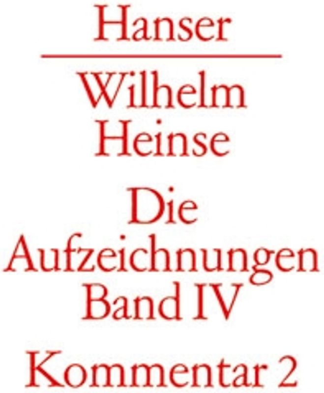 Die Aufzeichnungen. Frankfurter Nachlass
