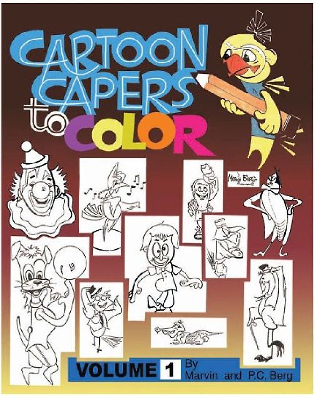 Cartoon Capers to Color
