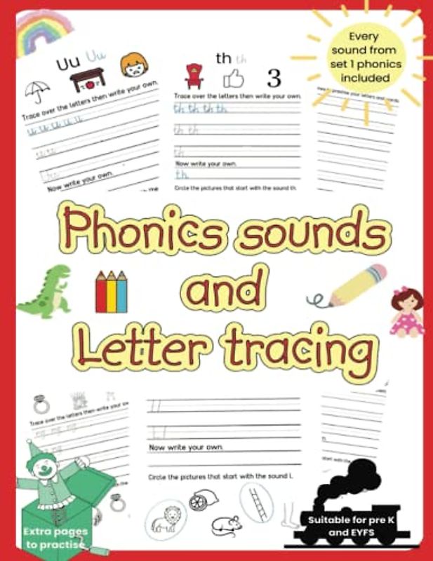 Early phonic sounds and tracing letters: A letter and sounds activity book for pre K - Y1 children