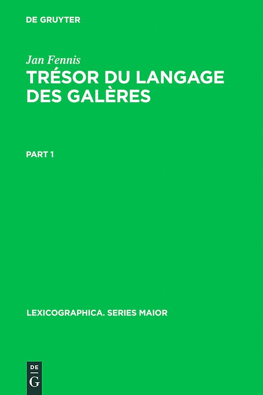 Trésor du langage des galères