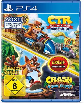 Crash Team Racing Nitro Fueled + Crash Bandicoot N'Sane Trilogy Bundle [2 Discs] PlayStation 4