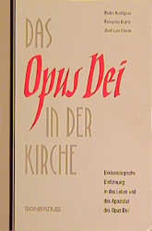 Das Opus Dei in der Kirche
