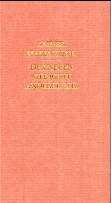 Der neuen Gedichte anderer Teil