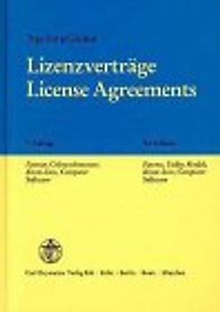 Lizenzverträge /License Agreements