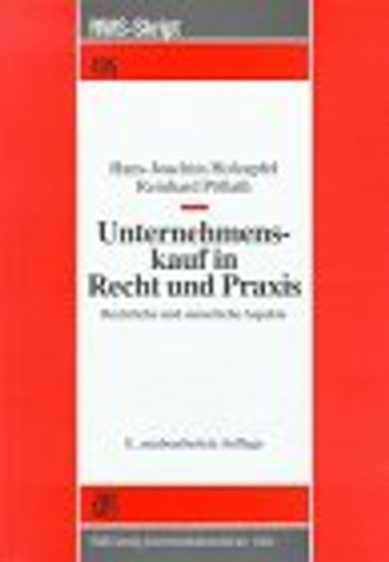 Unternehmenskauf in Recht und Praxis