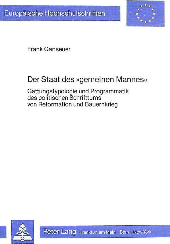 Der Staat des «gemeinen Mannes»