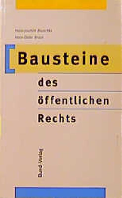 Bausteine des öffentlichen Rechts