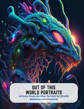 Out of This World Portraits: Intricate Grayscale Alien Portraits for Mindful Meditation and Creativity