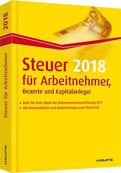 Steuer 2018 für Arbeitnehmer, Beamte und Kapitalanleger