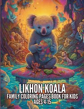 Likhon Koala Family Coloring Pages Book for Kids Ages 4-15