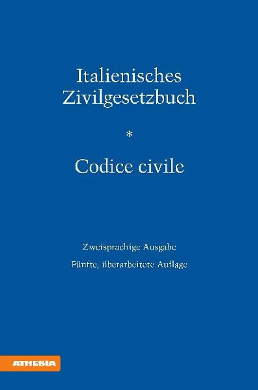 Italienisches Zivilgesetzbuch - Codice Civile