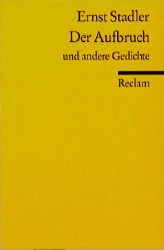 Der Aufbruch und andere Gedichte