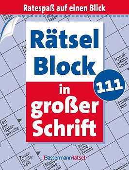 Rätselblock in großer Schrift 111 (5 Exemplare à 2,99 €)