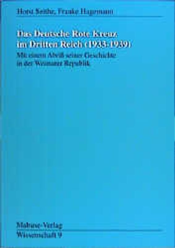Das Deutsche Rote Kreuz im Dritten Reich (1933-1939)