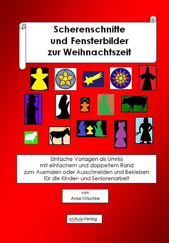 Scherenschnitte und Fensterbilder zur Weihnachtszeit.