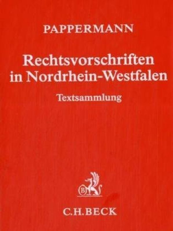 Rechtsvorschriften in Nordrhein-Westfalen