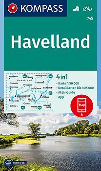 KOMPASS Wanderkarte 745 Havelland 1:50.000