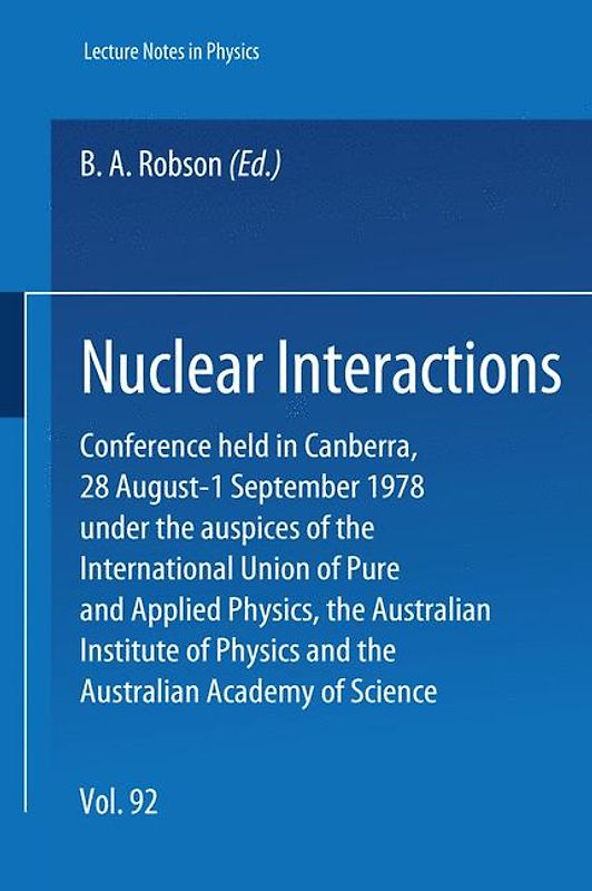 Nuclear Interactions