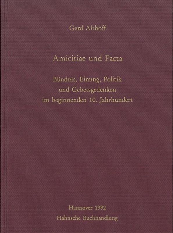 Amicitiae und Pacta