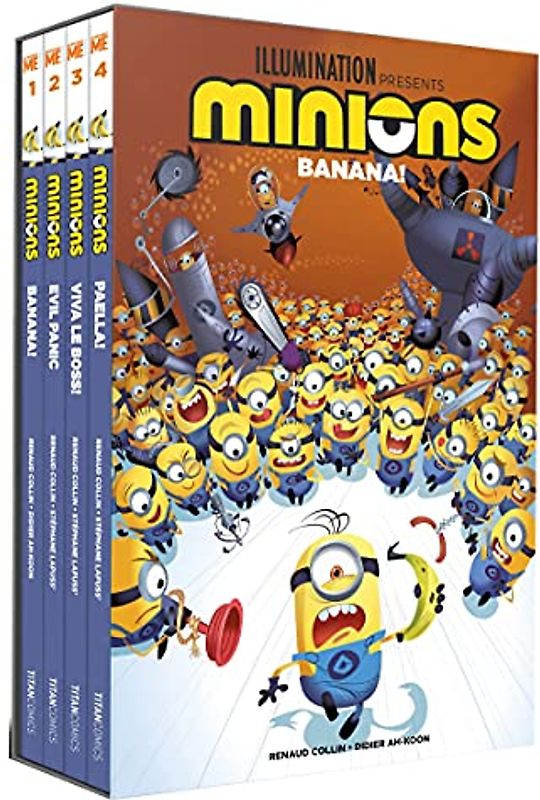 Despicable Me Minions Banana Series Volumes 1 - 4 Graphic Novel Books Collection Box Set