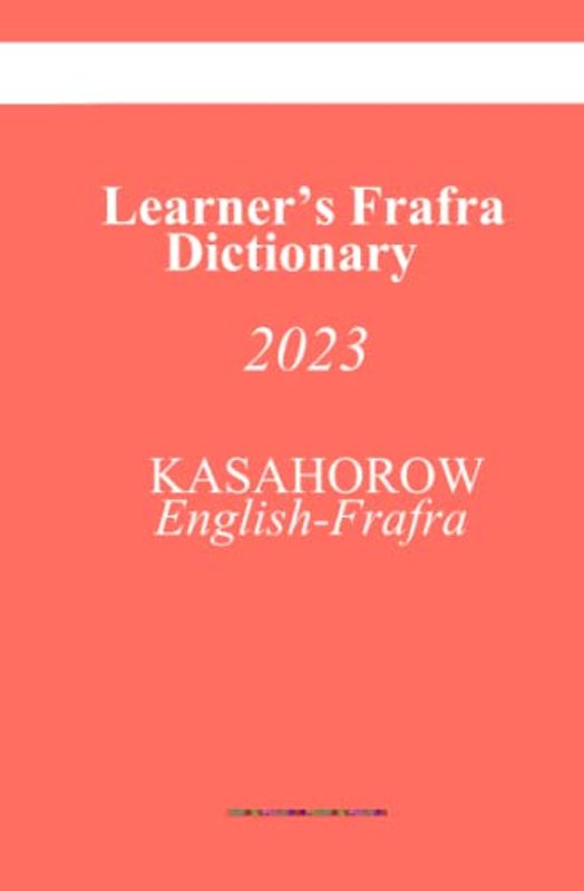 Learner’s Frafra Dictionary: English-Frafra