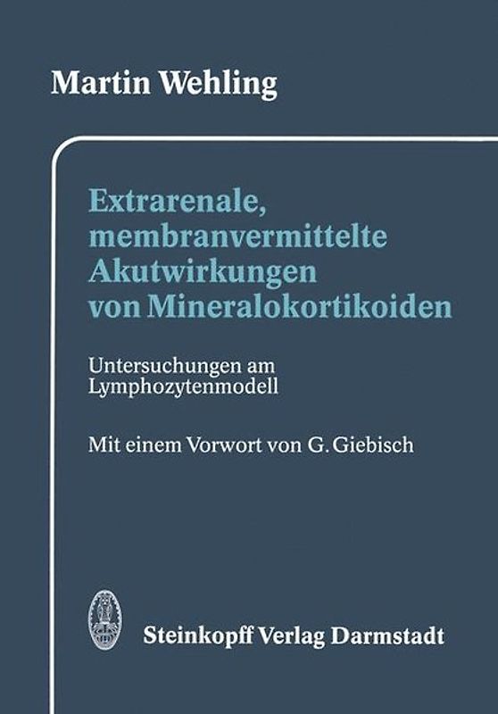 Extrarenale, membranvermittelte Akutwirkungen von Mineralokortikoiden