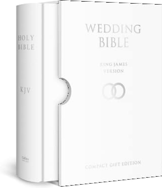 HOLY BIBLE: King James Version (KJV) White Compact Wedding Edition