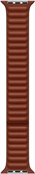 Apple Watch 44/45/46/49 mm Bracelet en cuir S/M marron