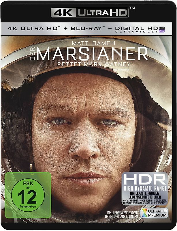 Der Marsianer - Rettet Mark Watney [inkl. Blu-ray] 4K Ultra HD Blu-ray