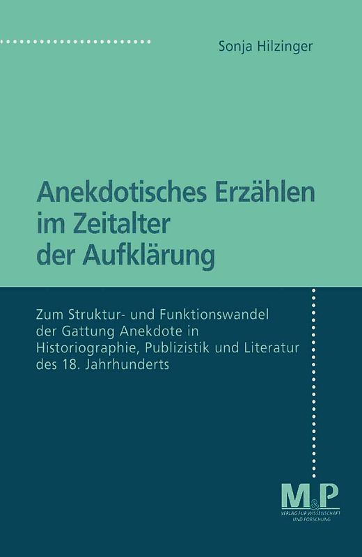 Anekdotisches Erzählen im Zeitalter der Aufklärung