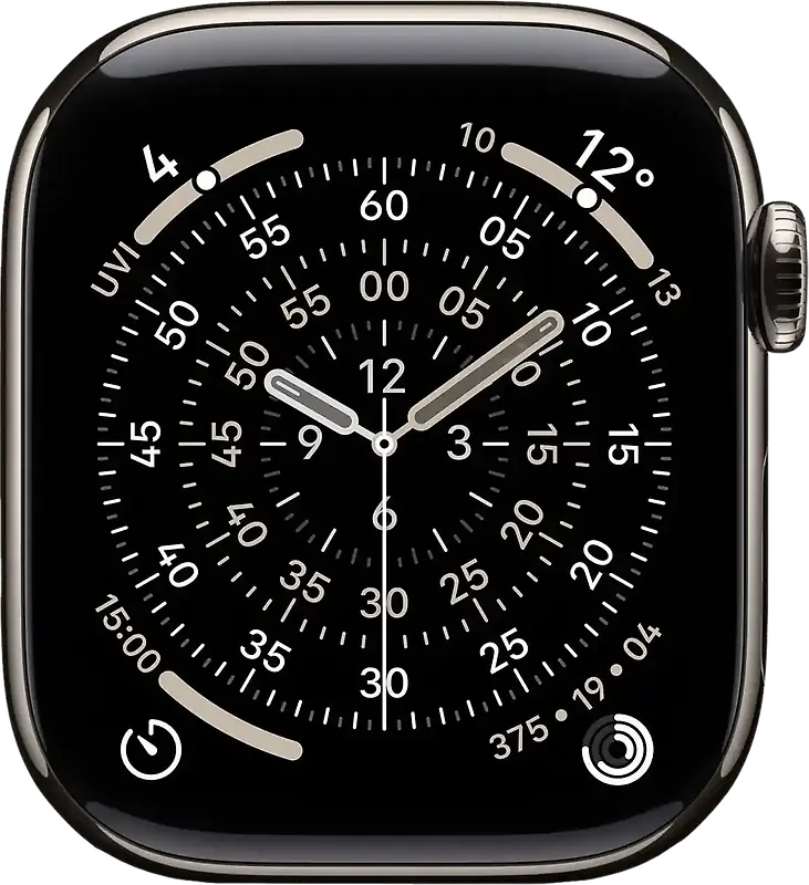 Apple Watch Series 11 42 mm Boîtier titane naturel [Wi-Fi + Cellulaire]