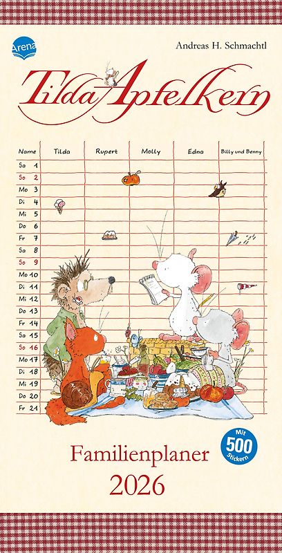 Tilda Apfelkern. Familienplaner 2026