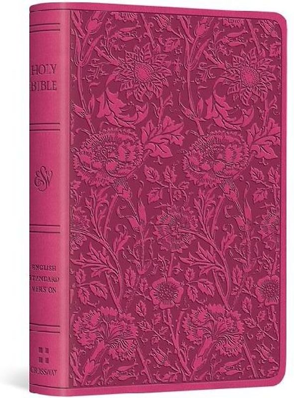 ESV Vest Pocket New Testament with Psalms and Proverbs, Red Letter (Trutone, Berry, Floral Design)