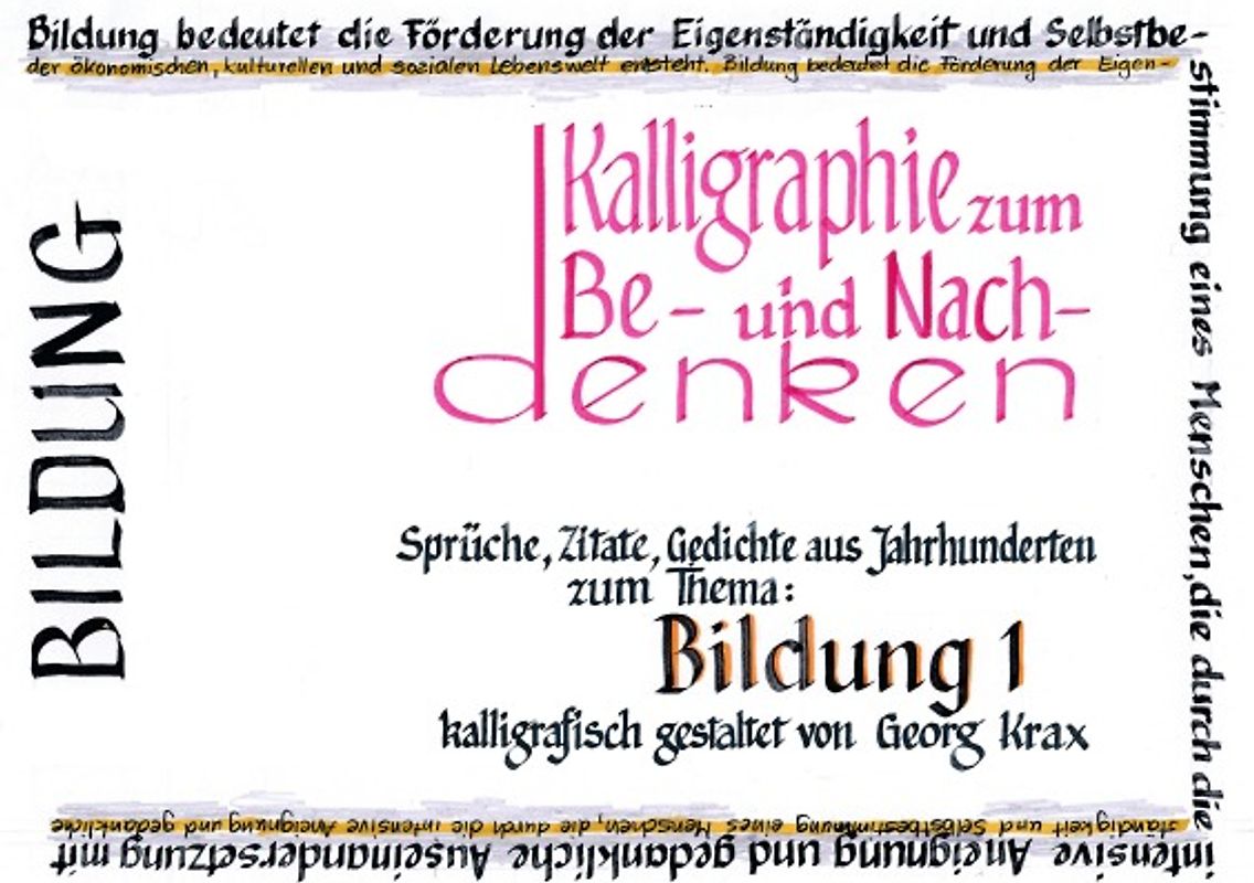 Kalligraphie / Bildung 1