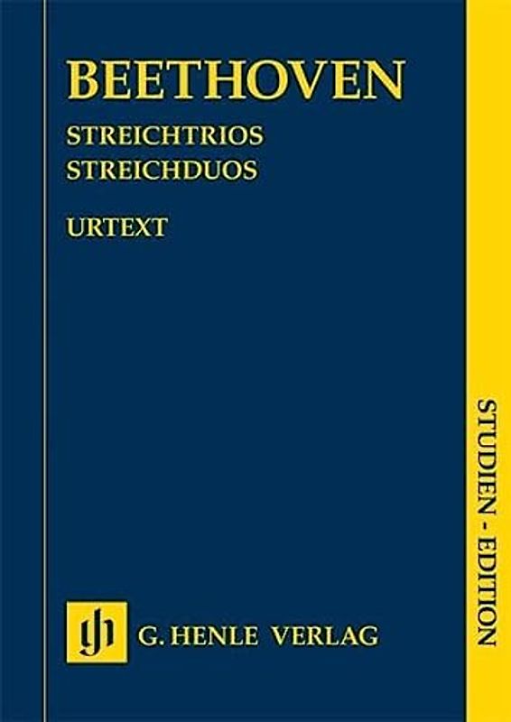 Streichtrios op. 3, 8 und 9 und Streichduo WoO 32. Studien-Edition: Besetzung: Streichduos und -trios (Studien-Editionen: Studienpartituren)