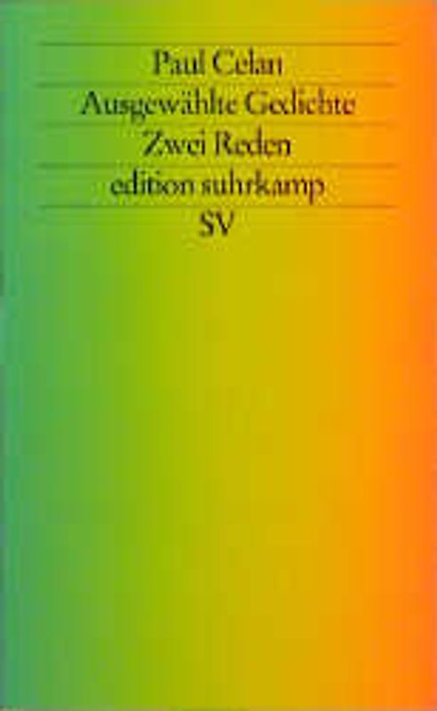 Ausgewählte Gedichte. Zwei Reden