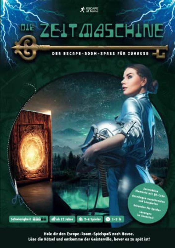 Die Zeitmaschine - Der Escape-Room-Spaß für Zuhause - Rätsel und Denkaufgaben für Jugendliche ab 12 J. und Erwachsene - Escape Buch: Das Escape Room ... für Zuhause (escapeathome.de Escape-Bücher)