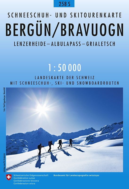 258S Bergün / Bravuogn Schneesportkarte